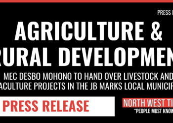 MEC DESBO MOHONO TO HAND OVER LIVESTOCK AND AQUACULTURE PROJECTS IN THE JB MARKS LOCAL MUNICIPALITY